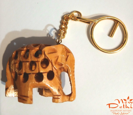 Брелок Слон, з дерева.Індія. Ручна робота