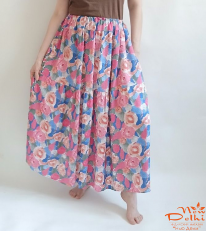 Спідниця штапель, довга.