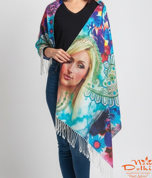 Палантин "Холі". віскоза. Індія