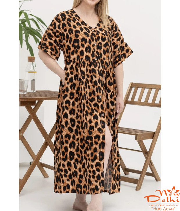 Платье -халат, штапель, довге. розмір-батал.