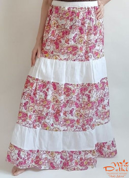 Спідниця з оборками, строката. Бавовна. Індія