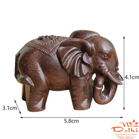 Слон -символ богатства, з червоного дерева, розмір  5.5 * 4 см