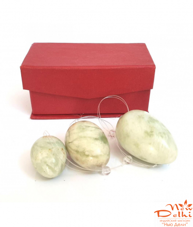 Масажер нефрит "Кулі Венери" вагінальні (13х7х6 см)