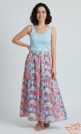 Спідниця штапель, довга.