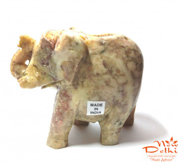 Слон, Н 5 см , камінь-підставка под аромапахощщі та конуси . Індія