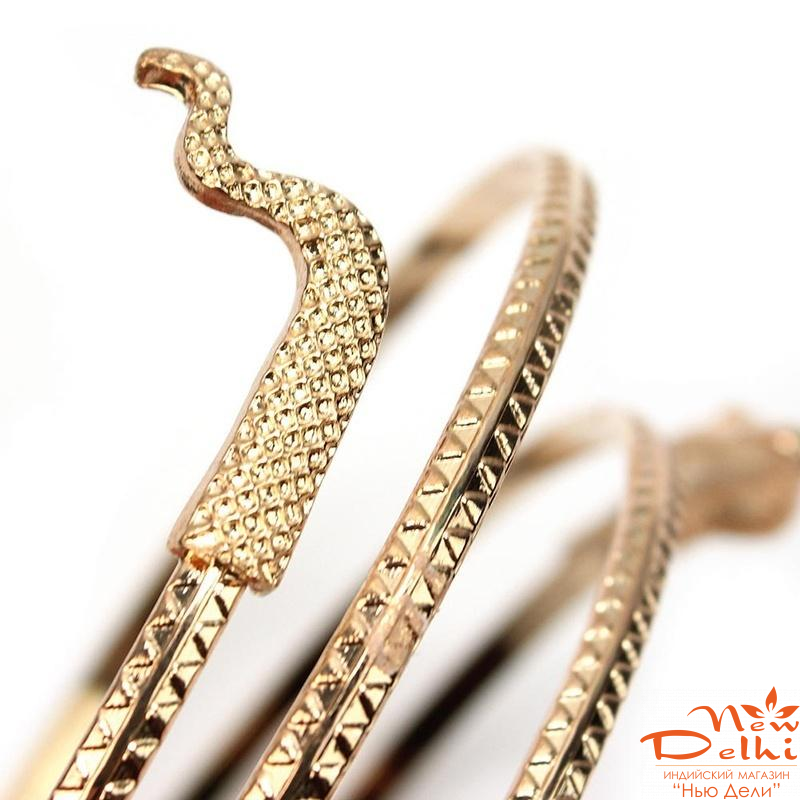 Браслет &quot;Змія- Спираль&quot;, золотистий