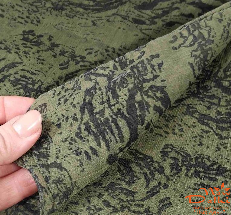 Хустка &quot;Хакі&quot;, з  віскози-шифонова тканина, 100 см*100 см, Індія.