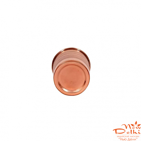 Мідний стакан, 300 мл, 7.5x7.5x9.5 см, Вага - 85 г, Індія