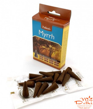 Myrrh Incense Cones (мирра)(Tulasi)
