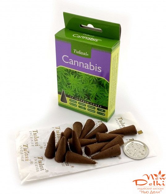 Cannabis Premium Incense Cones (Канабіс)(Tulasi) Конуси