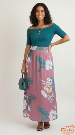 Спідниця штапель, довга.