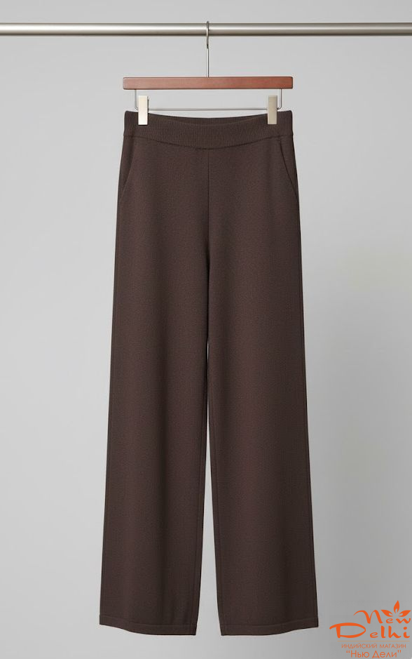 Брюки теплі, трикотажні. "Гіркий Шоколад" .