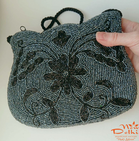 Сумочка вишита бісером 19*16 см, Індія