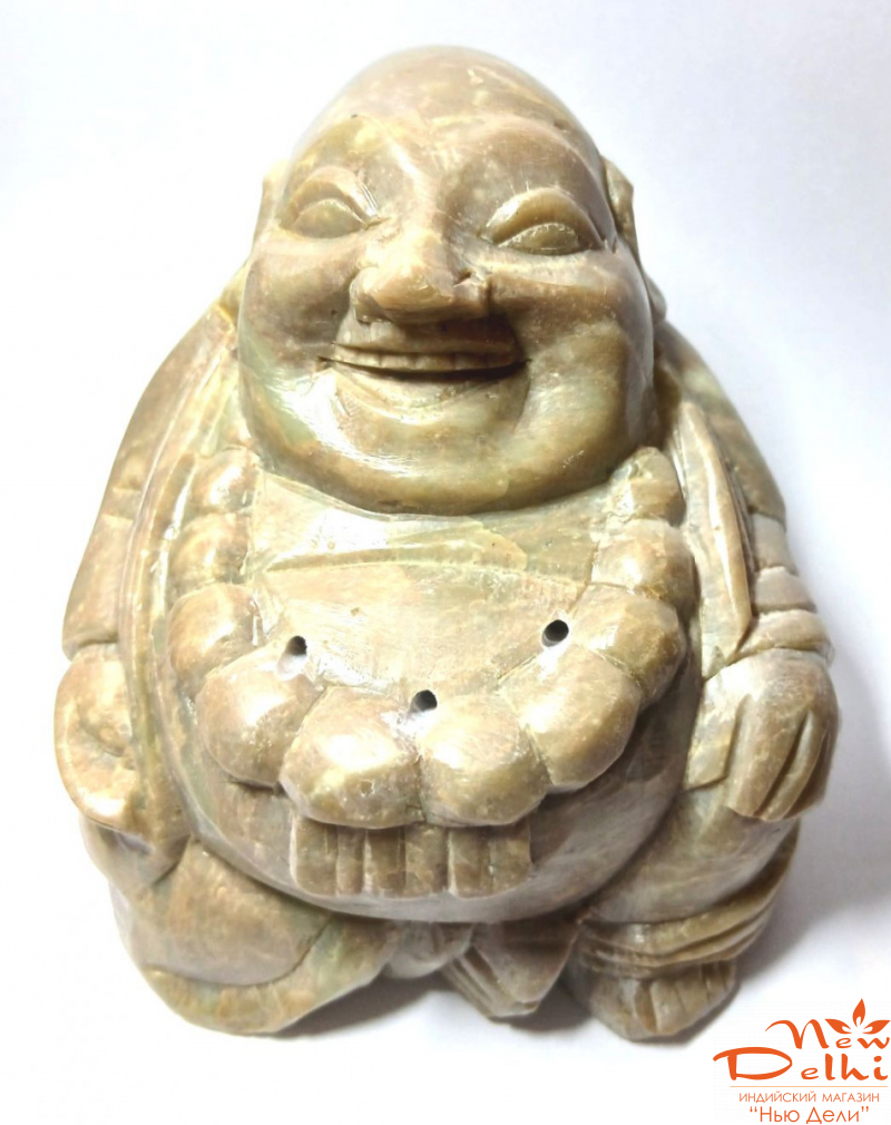 Хотей  -підставка під пахощщі, камінь, 8*7,5*6 см. Індія