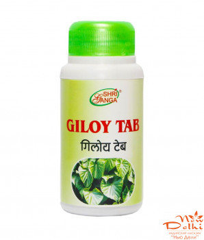 Гілой (Гудучі) (120 таб), Giloy (Guduchi) Tab, Shri Ganga Pharmacy-знижає інсулин, підвищує  імунітет