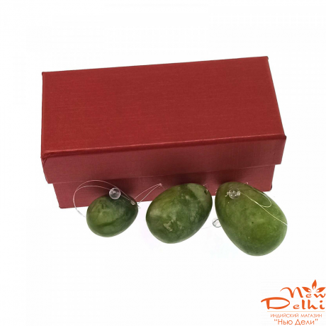 Масажер нефрит "Кулі Венери" вагінальні (13х7х6 см)