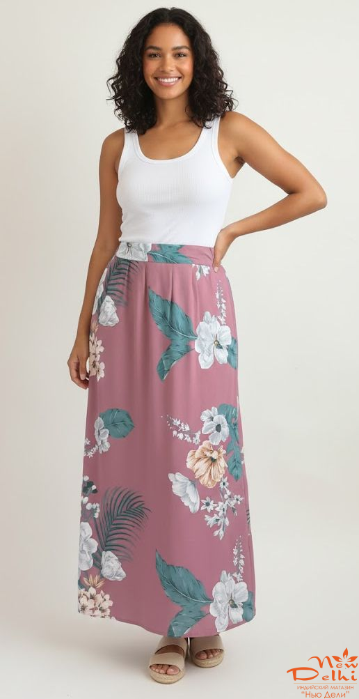 Спідниця штапель, довга.