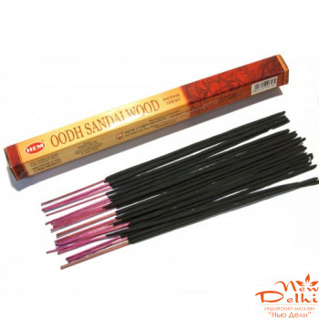 Oodh Sandalwood , Сандалове Дерево, Hem - пахощщі шестикутник., вугільні.Індія