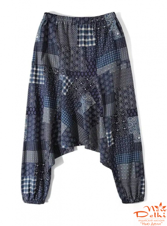 Штани-шаровари аладини в єтно стилі , великий розмір: 2XL , бавовна.