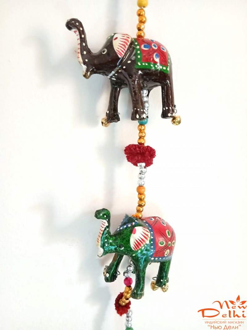 Дзвіночек + 2 кольорових слоника. Індія