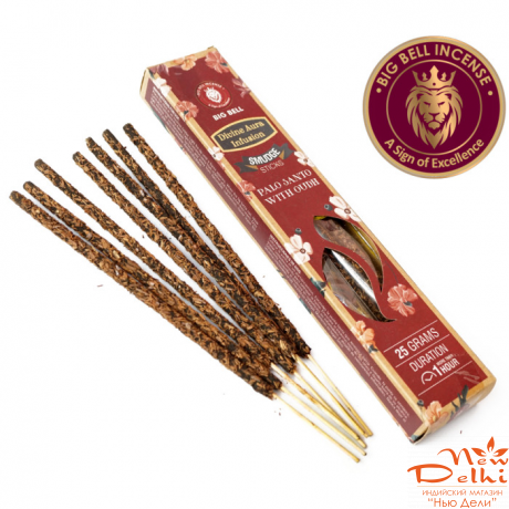Palo santo Oudh Big bell Smudge incese 25 gr