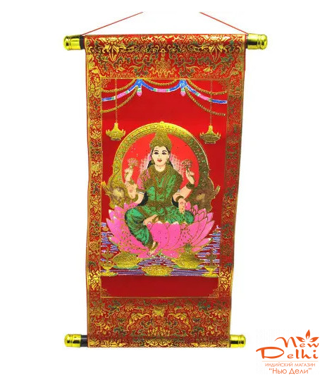 Панно "Лакшмі" червоне, 40*20 см
