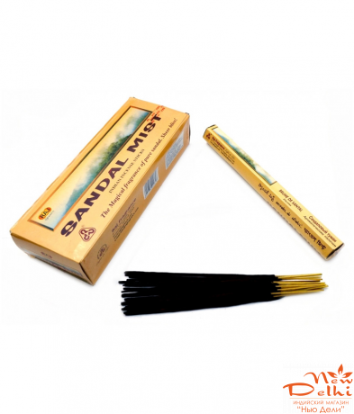 SANDAL MIST , RAJ  ( Сандаловый туман) -  вугільні пахощщі шестікутник, Індія