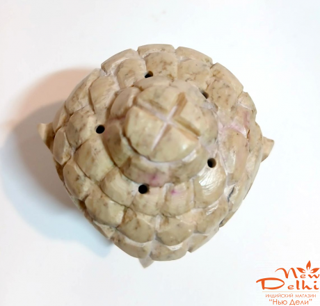 Голова Будди- підставка під пахощщі, камінь, Н- 8 см. Індія