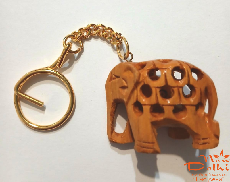 Брелок Слон, з дерева.Індія. Ручна робота