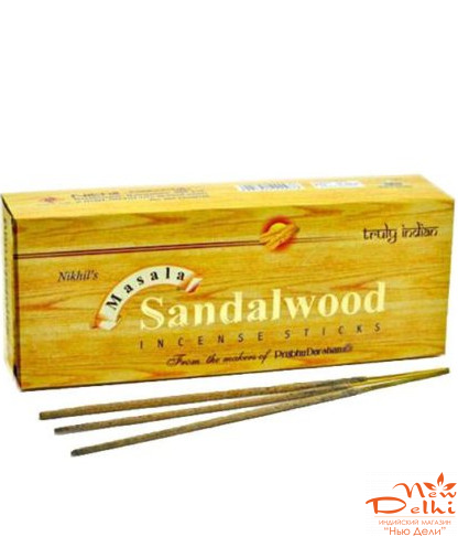 Sandalwood Nikhils - пыльцовые благовония Сандалвуд 50 грамм ,