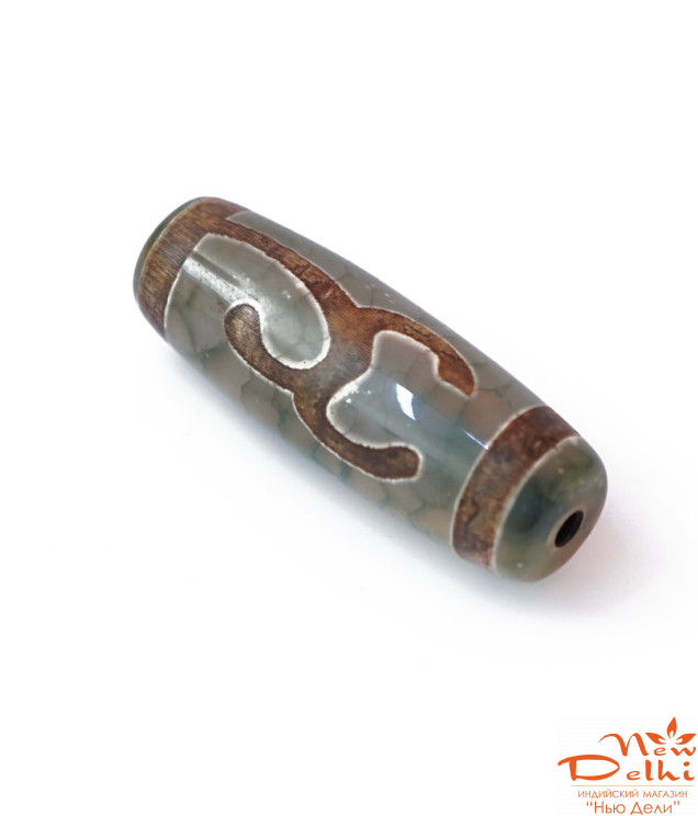 Бусина ДЗИ Зеленая Тара