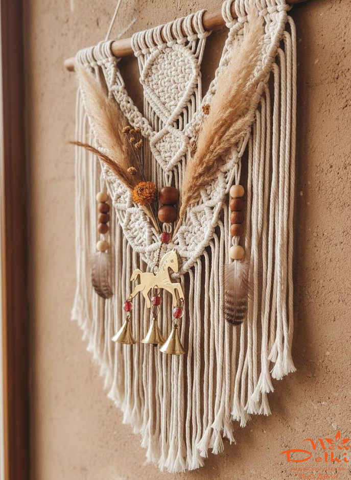 Дзвіночок "Кінь", латунь, 17 см., Індія