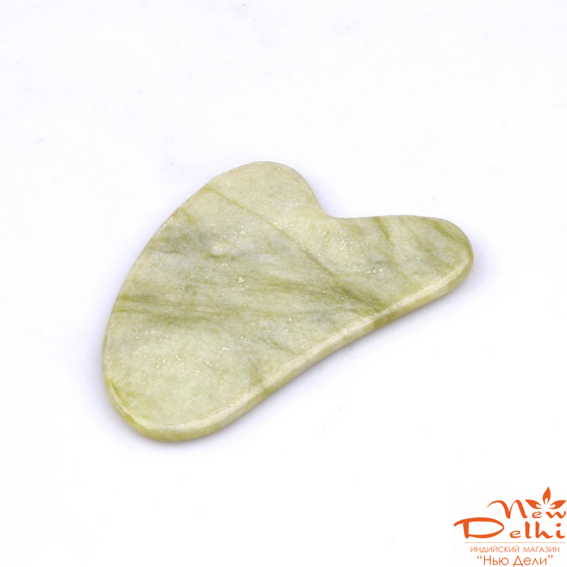 Массажер Гуаша нефрит (9 см*5 см)