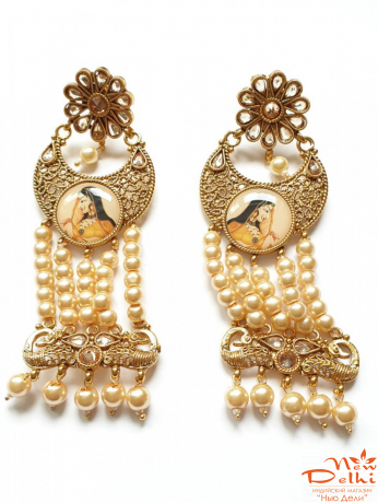 Сережкі у восточному стилі "Радхарані" . Індія