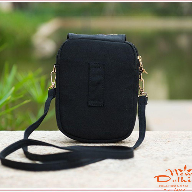 Сумочка -кошелек в Бохо стилі з єтничною вишивкой 18*15*5 см