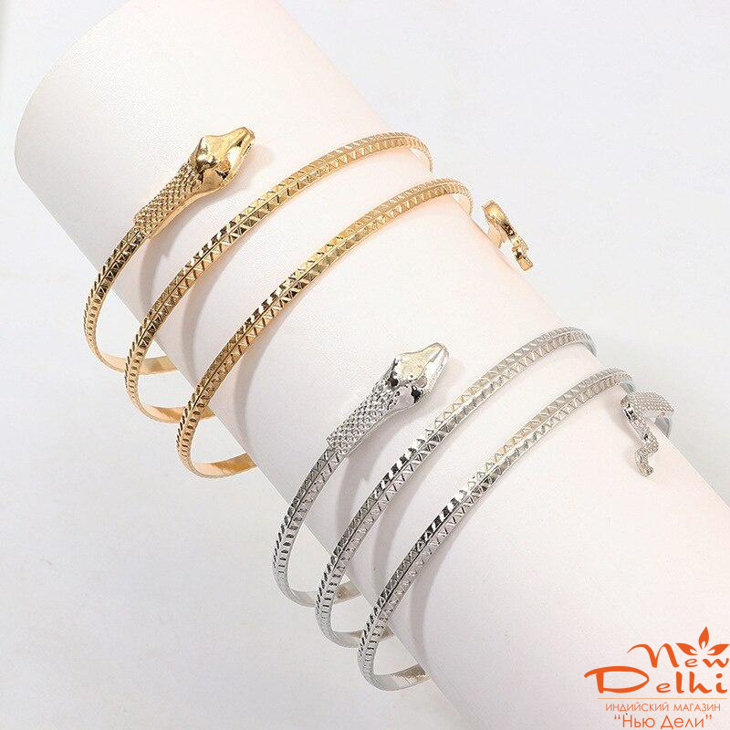 Браслет &quot;Змія- Спираль&quot;, золотистий