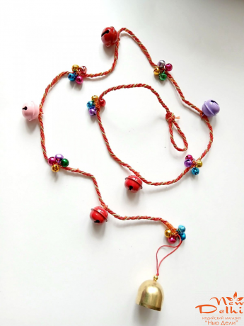 Дзвіночки-гунгру кольорові на шнуре .Індія