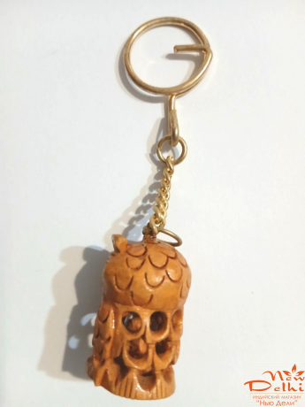 Брелок Сова, з дерева.Індія