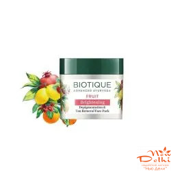 Bio fruit pack 75gm. biotique, маска фруктова відбілююча 75гр