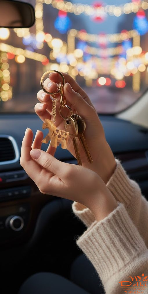 Брелок Кінь з  дерева. Індія. Ручна робота