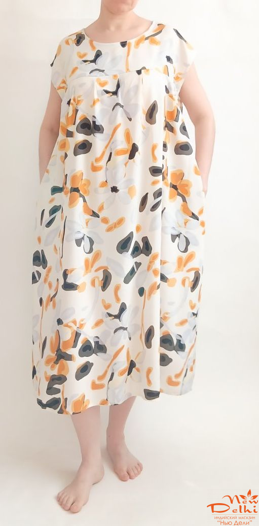 Сукня зі спущеним плечем, бавовна